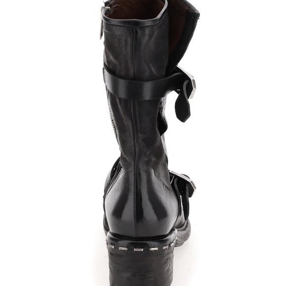 A.S.98 Italian Leather Booties black/Nero size 37 NIB - Picture 4 of 16